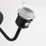 lampe murale moderne or plissée éclairage quotidien ampoule e27 fixée mur nordique