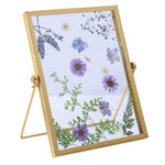 Cadre photo moderne noir or feuilles bananier fleurs séchées simple sweet 10 pouces