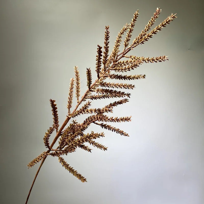 décoration extérieure branche artificielle feuilles vertes brun vase naturel expositionextérieur