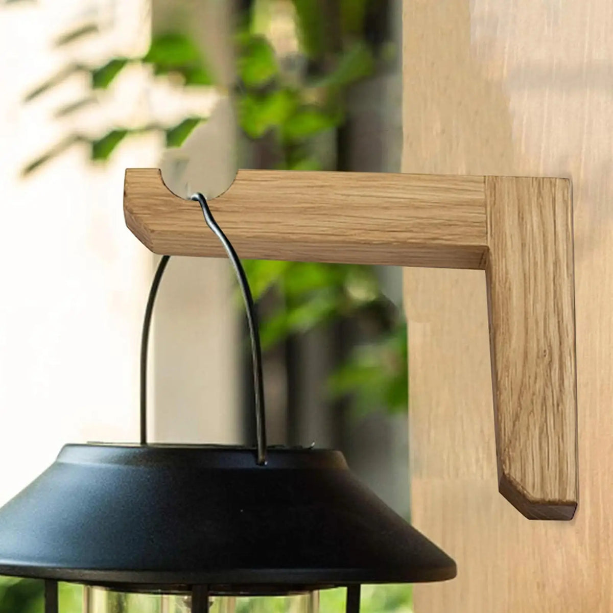 supports muraux suspension plantes bois naturel noir vis modernes minimalistes