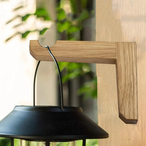 supports muraux suspension plantes bois naturel noir vis modernes minimalistes