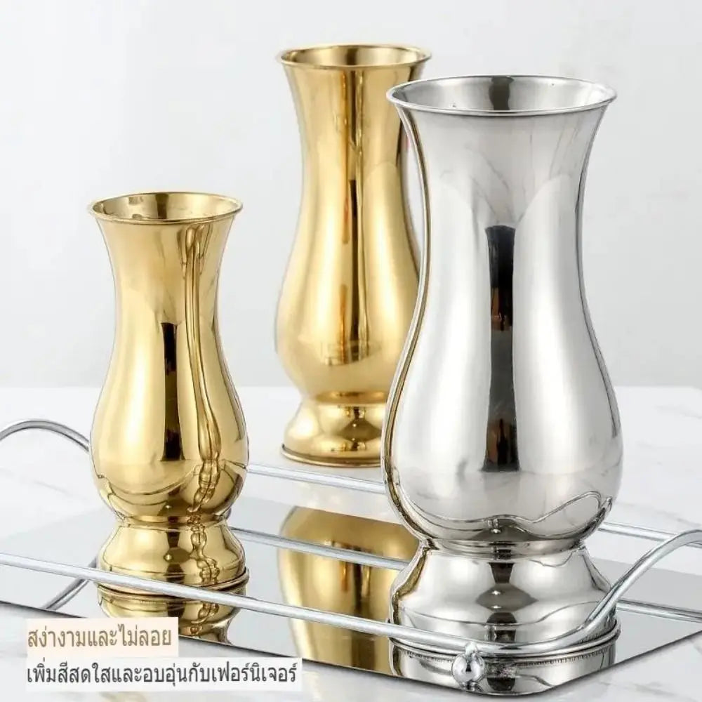 vases émaillés or argent élégants classiques brillants fleurs maison jardin
