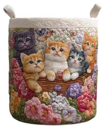 panier linge rangement matelassé forêt papillon mouton océan chat danseuse moderne simple anneaux polyester