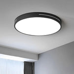 Kit luminaires LED ventilateur moderne blanc circulaire 18W opaquet vis fixation