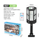 lampe murale led solaire rechargeable vis moderne télécommande noire led blanchesextérieur