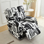 couvre siège rétractable bleu marine moderne fauteuil inclinable deux places polyestère Jacquard