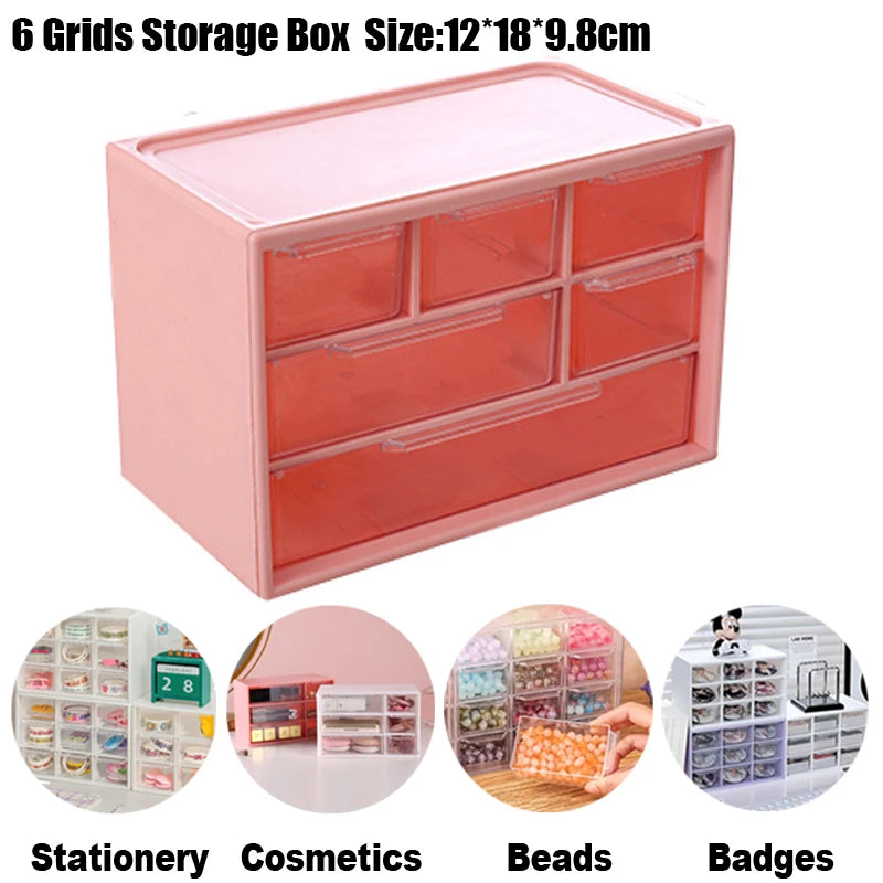 boîtes rangement tiroirs transparents compartiments petits objets boîte murale étudiants organisation accessoire maison