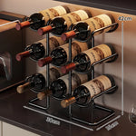 support bouteilles vin blanc moderne 42cm hauteur 30cm largeur 15cm profondeur sans motif bouteilles