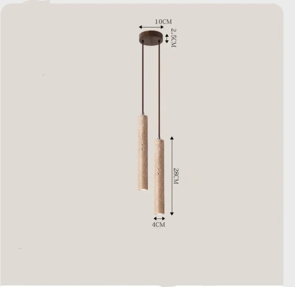 lampe suspendue moderne minimaliste pierre beige clair texture naturelle câble noir 90 260V 2000