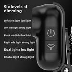 lampe frontale rechargeable led noir jaune étanche longue durée batterieextérieur pêche capteur headlamp multifonctionnelle