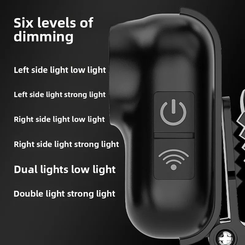 lampe frontale rechargeable led noir jaune étanche longue durée batterieextérieur pêche capteur headlamp multifonctionnelle