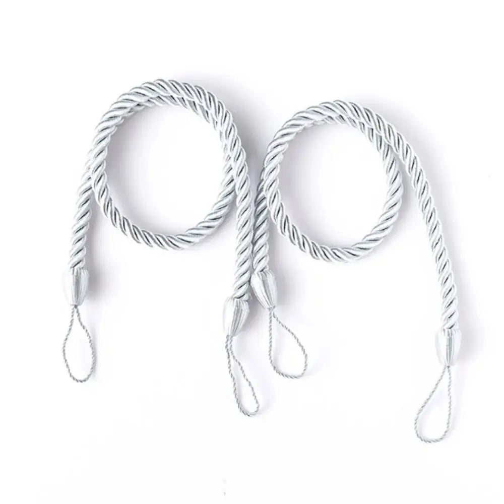 corde rideaux tissée main moderne anneaux gris marron noir blanc bleu marine rouge vert