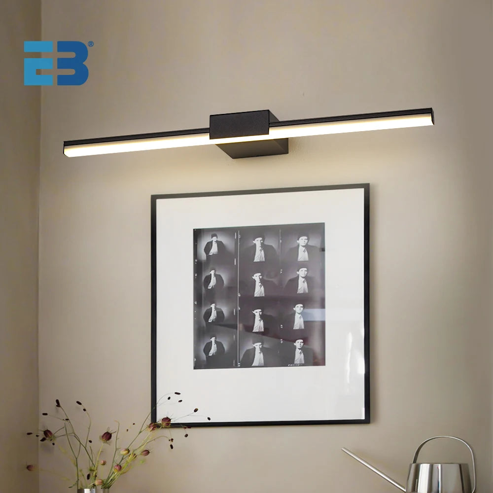 lampe murale led moderne noire blanche 90v 260v 10lumieres 1m2