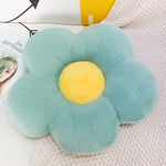 coussin décoratif peluche fleurs blanc orange noir rose bleu violet jaune 35cm 50cm