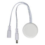 interrupteur tactile adhésif blanc noir gradation led câble moderne fixe