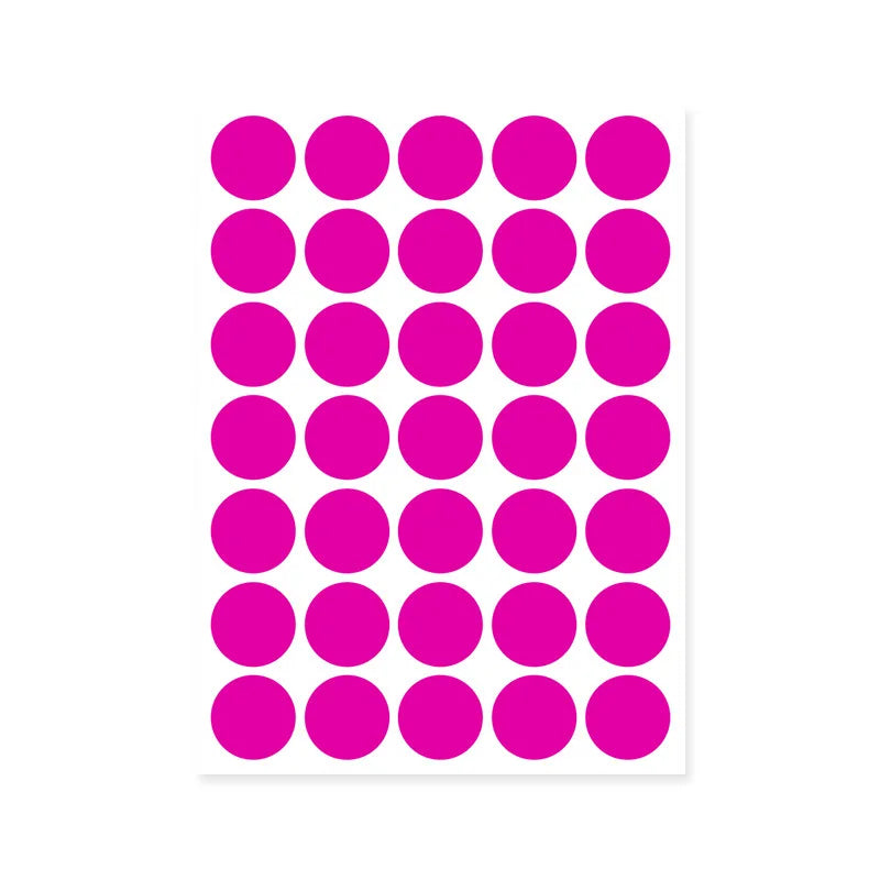 autocollants ronds multicolores 100 pièces stickers adhésifs décoration moderne minimaliste