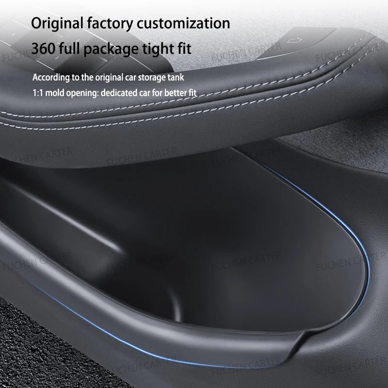 boîtes rangement porte voiture adhésives noires contemporaines faciles installer nettoyer