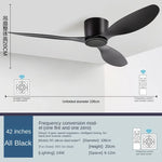 ventilateur led moderne blanc noir bois télécommande lumineuse salon cuisine chambre