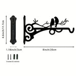 support mural décoratif oiseaux perchés plante suspendue lanterne oiseaux rustiqueextérieur led cheville vis