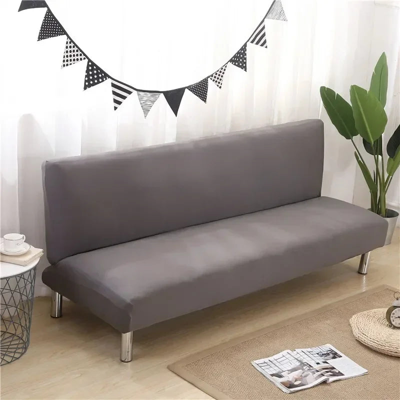 housse canapé deux places noire coton uni moderne couvre lit salon extensible lavable