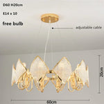 lustre moderne doré diamantées transparent salon led élégant chambre suspension