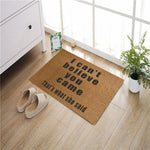 tapis d'entrée marron clair beige texture coco moderne rustique antidérapant extérieur intérieur 60x40cm