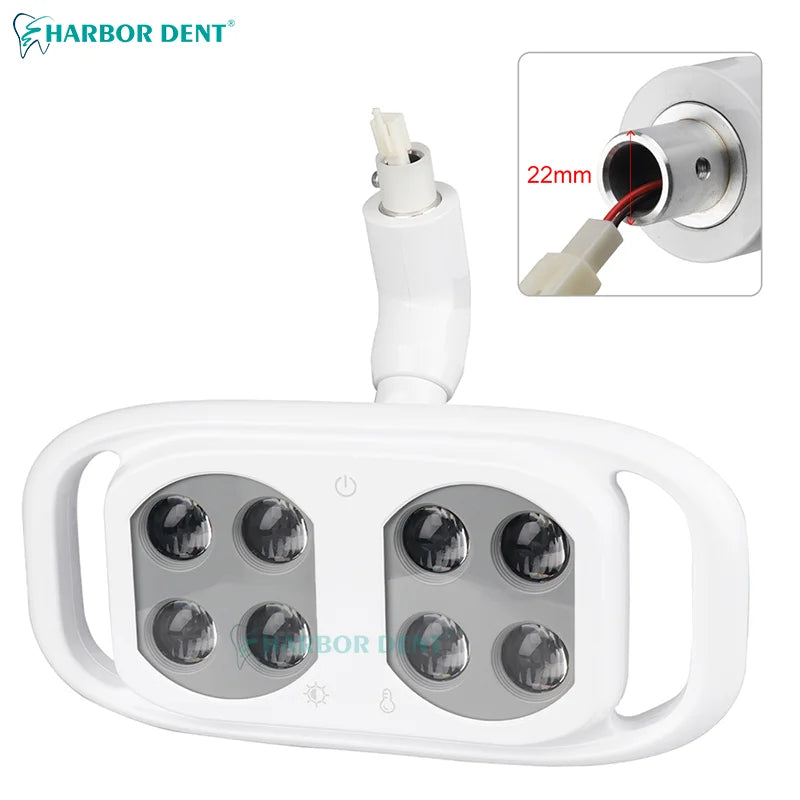 lampe dentaire led blanc moderne interrupteur réglable indicateur capteur infrarouge tringle 26mm 22mm