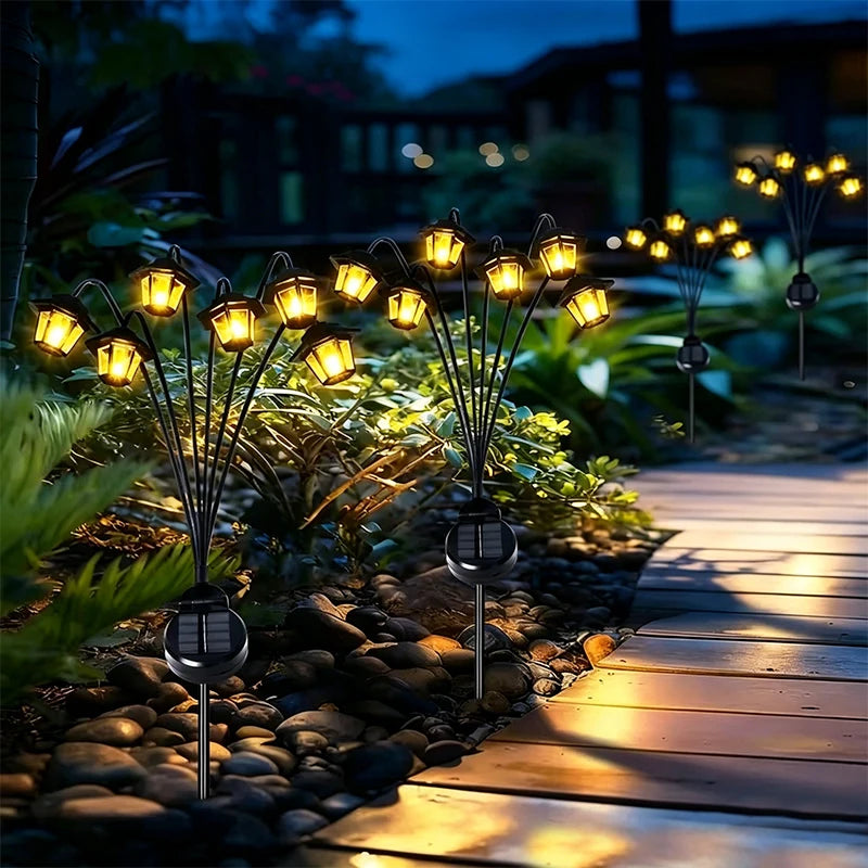 lampions solaires extérieurs noirs led modernes jardin facile certifiés ip65 abs