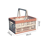 panier pliable bleu clair moderne grille ventilation poignée détachable rangement camping pique nique multifonctionnelextérieur