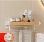 étagère murale bois blanc moderne rangement salle bain efficace anti humidité résistante corrosion minimaliste