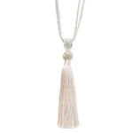 accessoires rideau cordon tressé franges blanc or gris beige moderne bohème chic