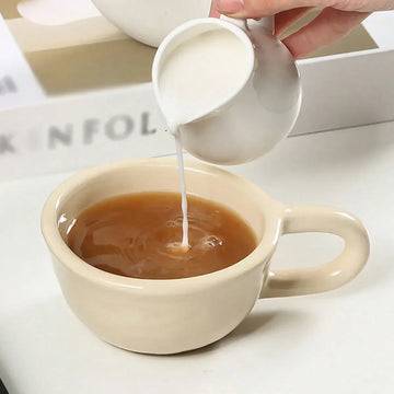 tasses céramique classiques damier noir blanc tasse unique poignée