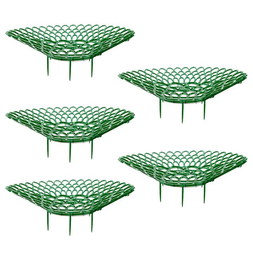 supports plantes vert structure ajourée motif fleur piquets métalliques jardinage rustique assemblés non assemblés
