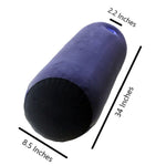 coussin gonflable velours bleu marine noir mousse mémoire forme rectangulaire literie confort aiguille triangle