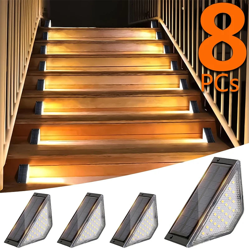 éclairage solaire escaliers led moderne 24watts ip65 810h heures decorationextérieur