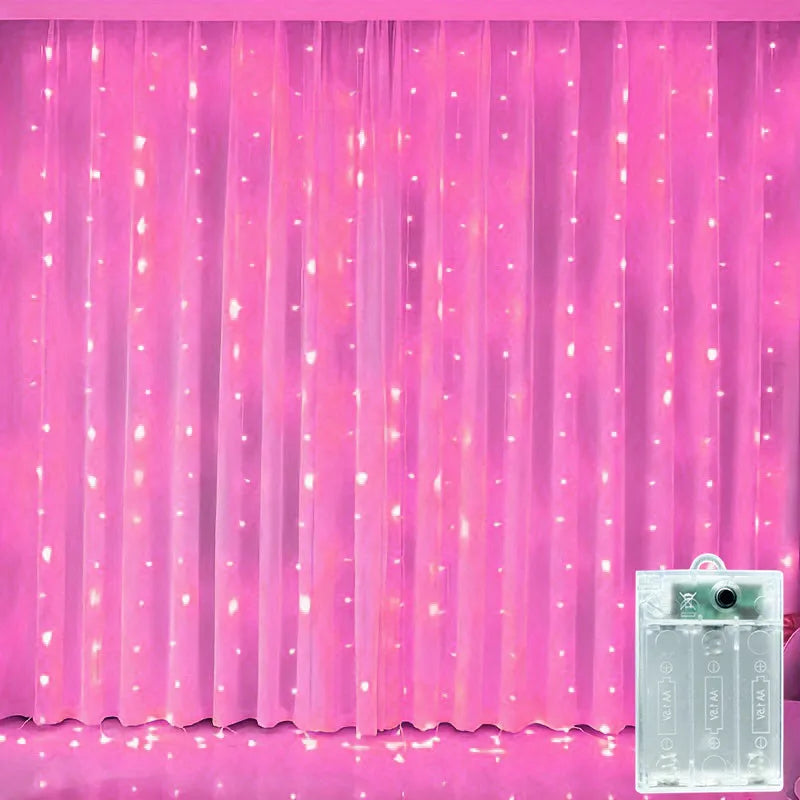 guirlande lumineuse led blanc rose multicolore 3m 3m 300 leds moderne décoration chambre fête