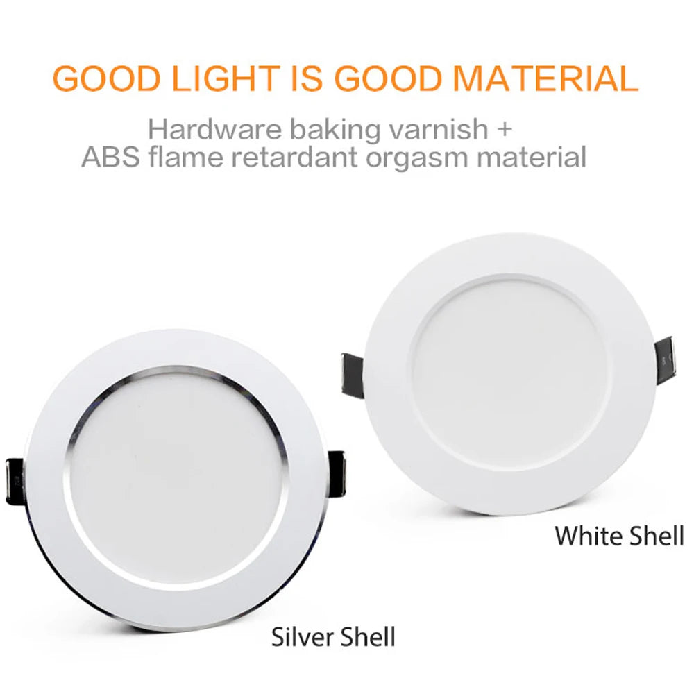 Spot LED 220V blanc moderne encastrable décoration intérieure chambre salon 18W 21W