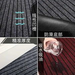 tapis antidérapant moderne adhésif gris noir rayures horizontales résistant l'eau facile nettoyer intérieur extérieur