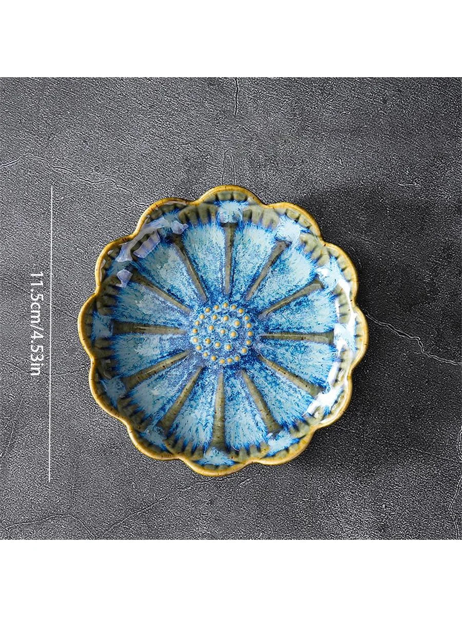 assiettes bijoux rose bleu vert rayures concentriques bordure dorée moderne élégantes rangement exposition