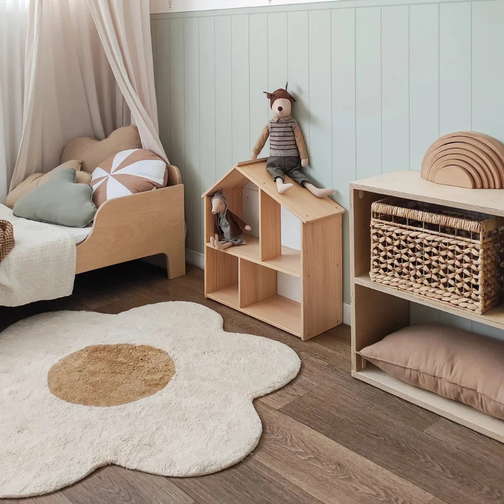 tapis moderne fleuri doux moelleux maison salon bébé prière extérieur 100x100cm 120x120cm