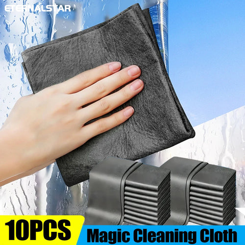 serviettes nettoyage microfibre gris modernes respectueuses l'environnement opaques 10 pièces