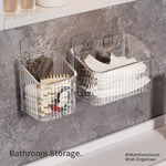 organiseur mural transparent multifonctionnel moderne brosse dents bouteilles cosmétiques serviettes minimaliste adhésif rangement sdb