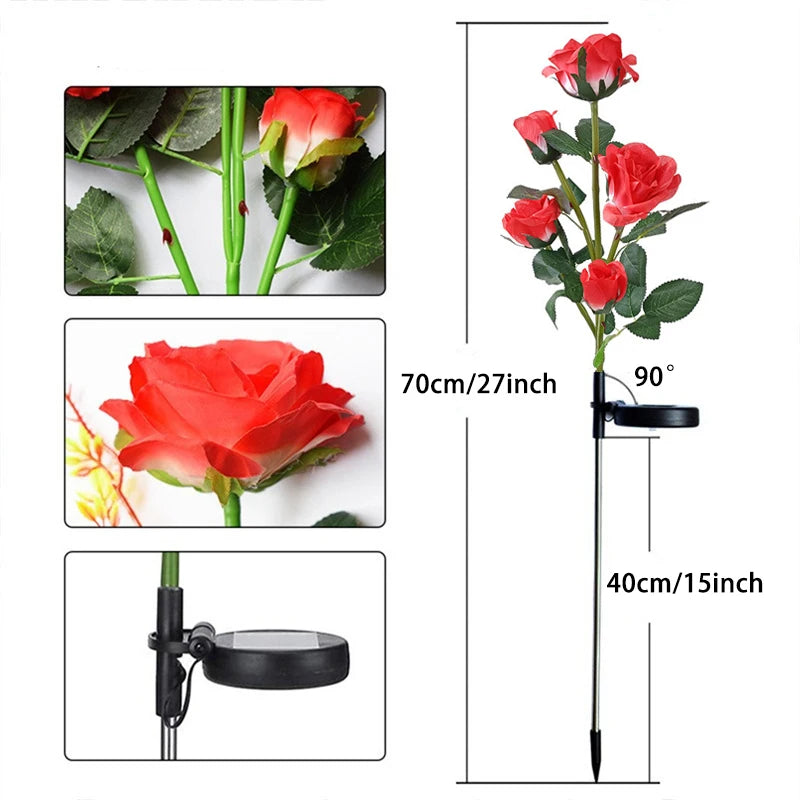 lumières solaires roses artificielles bleu rouge jaune patio moderne