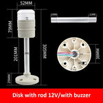lampe led rouge verte jaune adhésive buzzer flashing 12v 24v transparente moderne