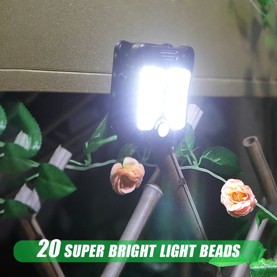 lumière solaire compacte 20 led super lumineuses pinces ajustables moderne étancheextérieur campingDecorationMurale