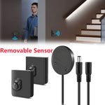 capteur mouvement sans fil contrôleur led rechargeable câble usb vis moderne facile 12v 24v