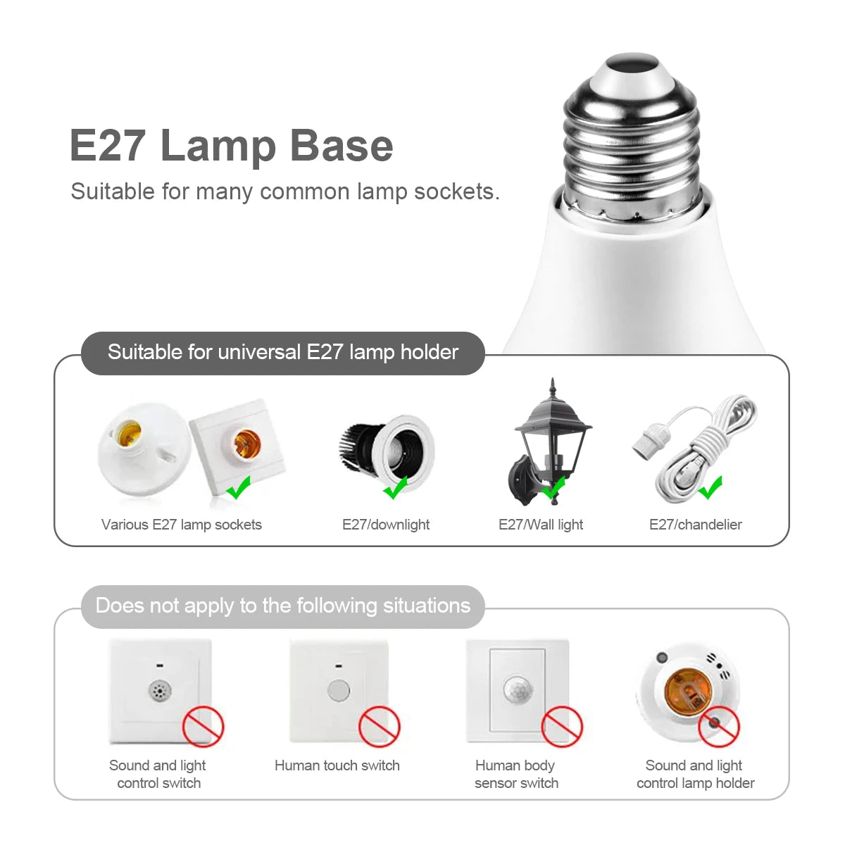 ampoule led e27 radar motion sensor blanc moderne 12w 1000 lumens