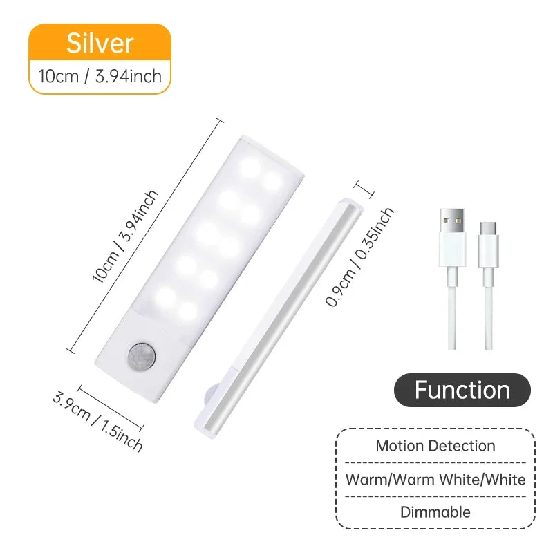 lampe led veilleuse adhésive rechargeable blanc moderne rectangle tactile usburgence