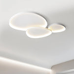 plafonnier led moderne blanc rond lumineux intérieur salon chambre salle manger