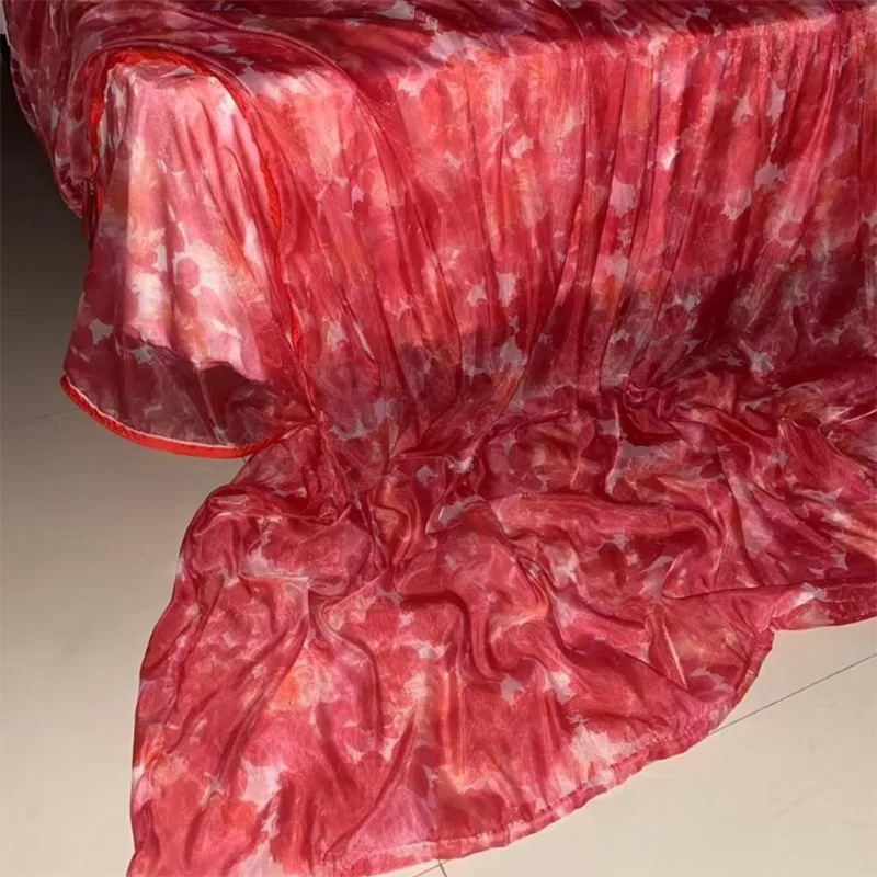 drap lit fleuri moderne rose blanc vert bleu orange soyeux toucher doux imprimé grande